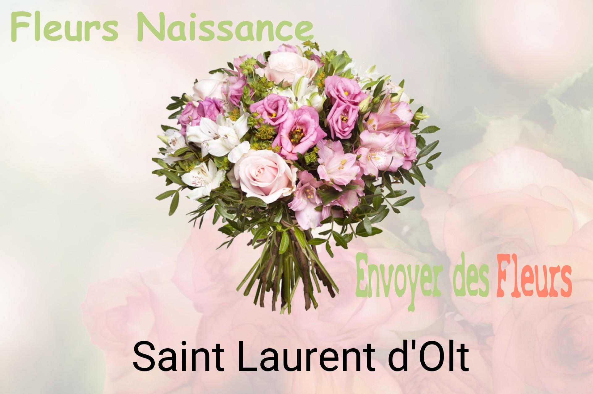 Bouquet de fleurs de naissance livré à Saint-Laurent-d'Olt